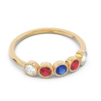 Petite Modern Bezel Saciva Ring