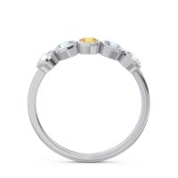 Petite Modern Bezel Saciva Ring