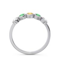 Petite Modern Bezel Saciva Ring