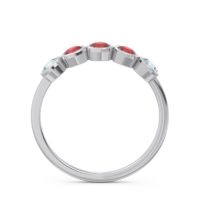 Petite Modern Bezel Saciva Ring