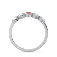 Petite Modern Bezel Saciva Ring