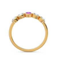 Petite Modern Bezel Saciva Ring