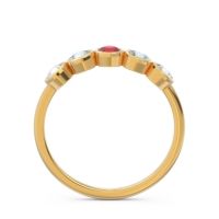 Petite Modern Bezel Saciva Ring