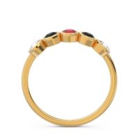 Petite Modern Bezel Saciva Ring