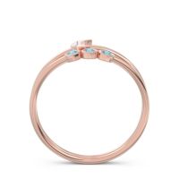 Petite Modern Double Line Bezel Candrodaya Ring