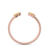 Petite Modern Open Pave Rajju Ring