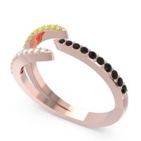 Petite Modern Open Pave Saggraha Ring