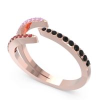 Petite Modern Open Pave Saggraha Ring