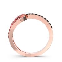 Petite Modern Open Pave Saggraha Ring
