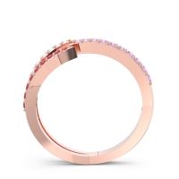 Petite Modern Open Pave Saggraha Ring