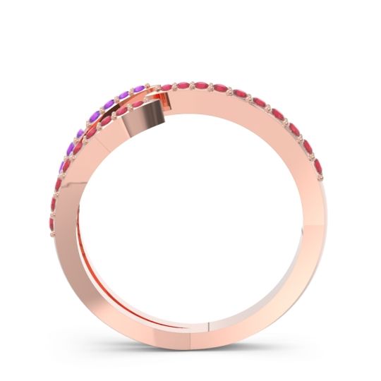 Petite Modern Open Pave Saggraha Ring