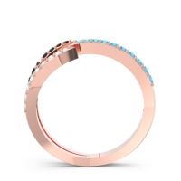 Petite Modern Open Pave Saggraha Ring