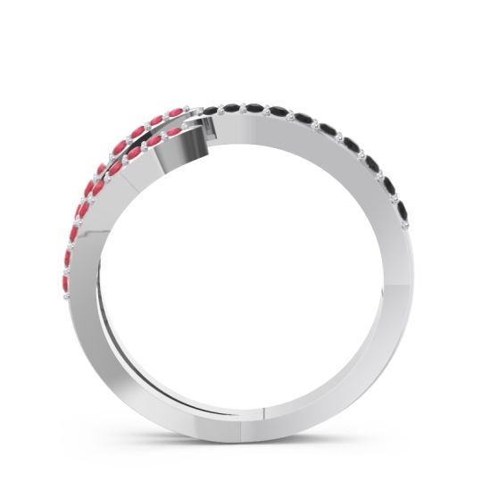 Petite Modern Open Pave Saggraha Ring