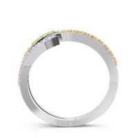 Petite Modern Open Pave Saggraha Ring