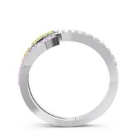 Petite Modern Open Pave Saggraha Ring