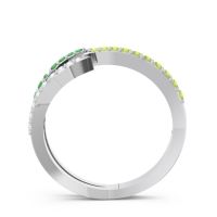 Petite Modern Open Pave Saggraha Ring