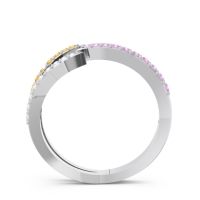 Petite Modern Open Pave Saggraha Ring