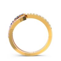 Petite Modern Open Pave Saggraha Ring