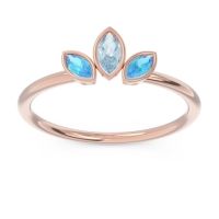 Petite Modern Bezel Marquise Pallavagkura Ring
