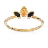 Petite Modern Bezel Marquise Pallavagkura Ring
