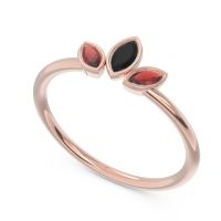 Petite Modern Bezel Marquise Pallavagkura Ring