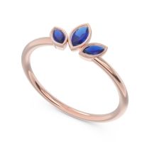 Petite Modern Bezel Marquise Pallavagkura Ring