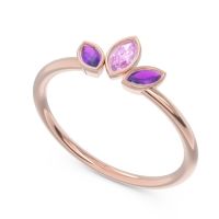Petite Modern Bezel Marquise Pallavagkura Ring