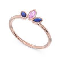 Petite Modern Bezel Marquise Pallavagkura Ring