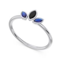 Petite Modern Bezel Marquise Pallavagkura Ring