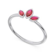 Petite Modern Bezel Marquise Pallavagkura Ring
