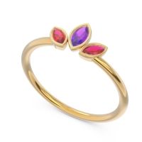 Petite Modern Bezel Marquise Pallavagkura Ring