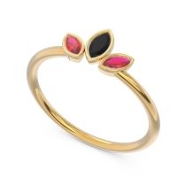 Petite Modern Bezel Marquise Pallavagkura Ring