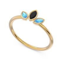 Petite Modern Bezel Marquise Pallavagkura Ring