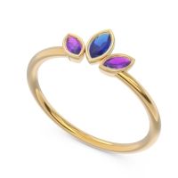 Petite Modern Bezel Marquise Pallavagkura Ring