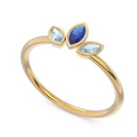 Petite Modern Bezel Marquise Pallavagkura Ring