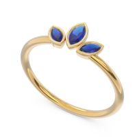 Petite Modern Bezel Marquise Pallavagkura Ring