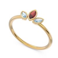 Petite Modern Bezel Marquise Pallavagkura Ring