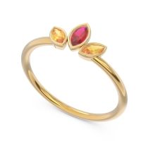 Petite Modern Bezel Marquise Pallavagkura Ring