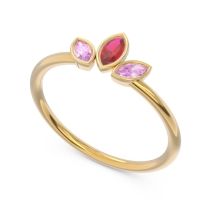 Petite Modern Bezel Marquise Pallavagkura Ring