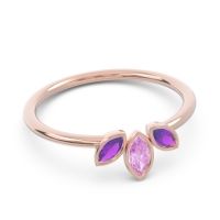 Petite Modern Bezel Marquise Pallavagkura Ring