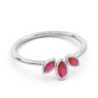Petite Modern Bezel Marquise Pallavagkura Ring