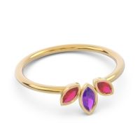 Petite Modern Bezel Marquise Pallavagkura Ring