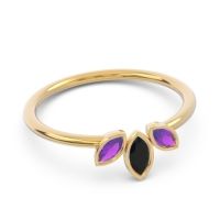 Petite Modern Bezel Marquise Pallavagkura Ring