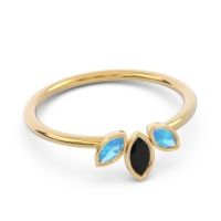Petite Modern Bezel Marquise Pallavagkura Ring