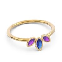 Petite Modern Bezel Marquise Pallavagkura Ring