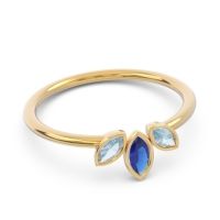 Petite Modern Bezel Marquise Pallavagkura Ring