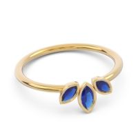 Petite Modern Bezel Marquise Pallavagkura Ring