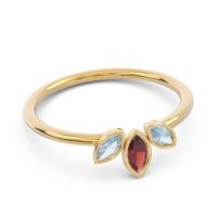 Petite Modern Bezel Marquise Pallavagkura Ring
