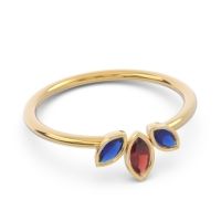Petite Modern Bezel Marquise Pallavagkura Ring
