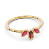 Petite Modern Bezel Marquise Pallavagkura Ring